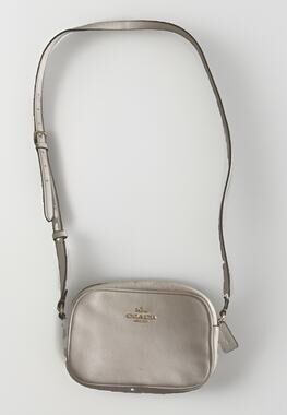 Coach Jamie Camera Bag Pebble Leather Crossbody Gold White Chalk CA207 Bag